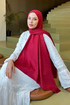 شال زرشکی زنانه lamelif - کد 930343935