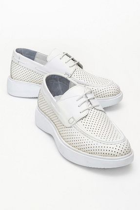 کفش اسنیکر سفید مردانه چرم اصل maximoda - کد 930466767