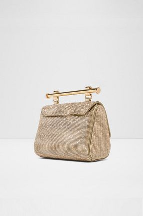 کیف مجلسی طلائی زنانه چرم مصنوعی Aldo - کد 930470752