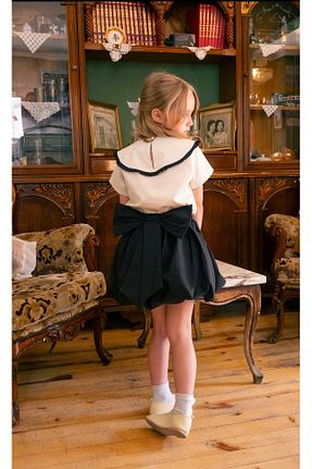 ست بالاتنه و پائین تنه نباتی بچه گانه بافتنی BONBONO KİDS - کد 930471071