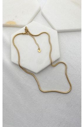گردنبند استیل ( فولاد ) طلائی زنانه استیل (فولاد) Sacha Accessories - کد 930034825