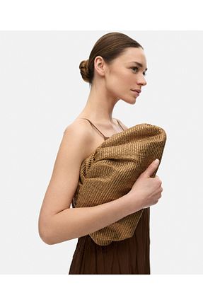 کیف پورتفوی و کلاچ قهوه ای زنانه پارچه ای İpekyol - کد 930359844