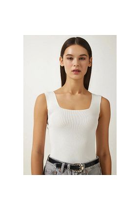 بلوز سفید زنانه ساده pareoss - کد 930365412