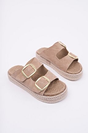 دمپائی بژ زنانه حصیر bakacstore - کد 929656634