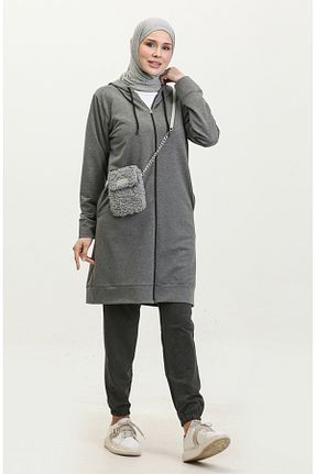 شلوار کرمگن طوسی زنانه رگولار sefamerve - کد 836139604