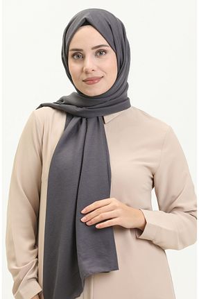 روسری طوسی 70 * 180 sefamerve - کد 845922383