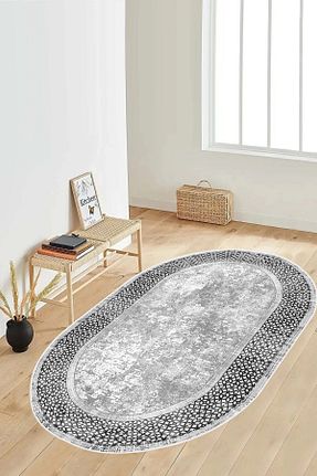 فرش طوسی زیره ضد لغزش df home - کد 771556635