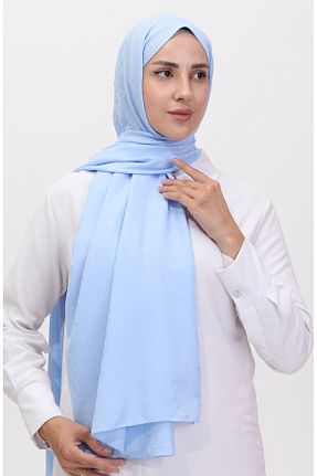 روسری آبی پلی استر sefamerve - کد 847286960