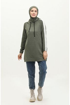 سوئیشرت حجاب خاکی زنانه پنبه ای sefamerve - کد 836068104