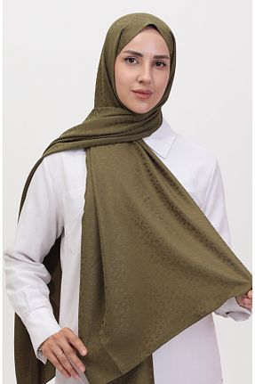 روسری خاکی پلی استر sefamerve - کد 847264953