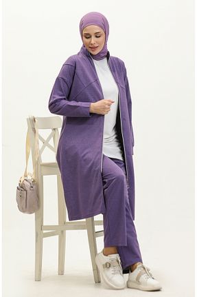 شلوار کرمگن بنفش زنانه Relaxed sefamerve - کد 836132031