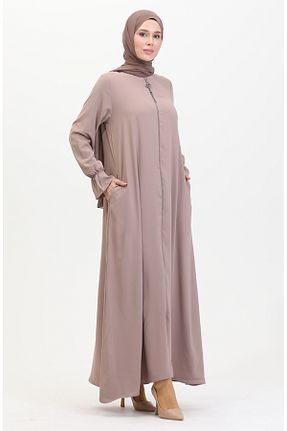 کلاه و ابایا قهوه ای زنانه پنبه ای sefamerve - کد 860813950