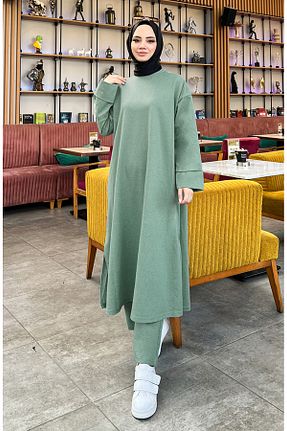 شلوار کرمگن سبز زنانه رگولار sefamerve - کد 836133970