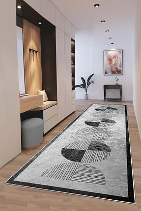 کناره طوسی پلی استر Hülya Home - کد 816935627