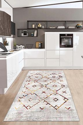 فرش آشپزخانه رنگی پلی استر Hülya Home - کد 897485950