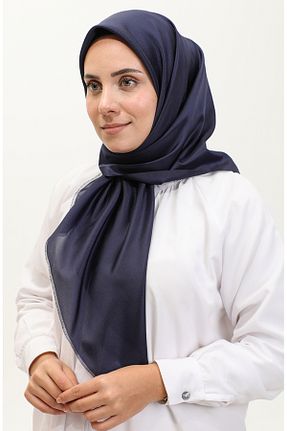 روسری سرمه ای 100 x 100 sefamerve - کد 837976157