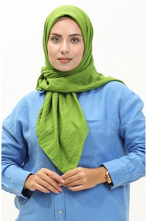روسری سبز پنبه ای sefamerve - کد 837975559