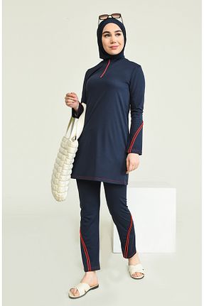مایو حجاب سرمه ای زنانه ساده sefamerve - کد 834772082