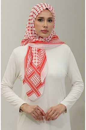 روسری قرمز پنبه ای sefamerve - کد 837976346
