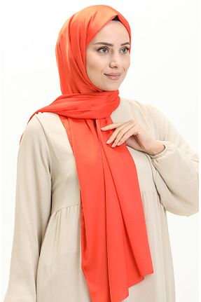 روسری نارنجی 70 * 180 sefamerve - کد 837976517