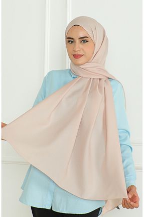 روسری بژ 70 * 180 sefamerve - کد 860813984