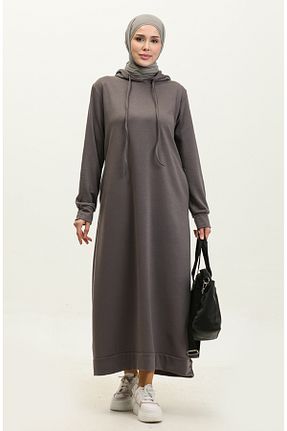 لباس حجاب طوسی زنانه Relaxed sefamerve - کد 833375260