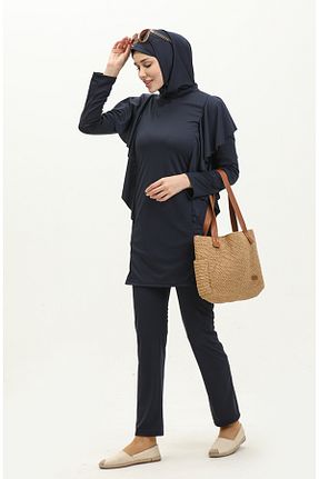 مایو حجاب سرمه ای زنانه ساده sefamerve - کد 834772092