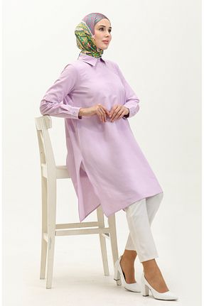 تونیک حجاب بنفش زنانه پلی استر sefamerve - کد 834609931