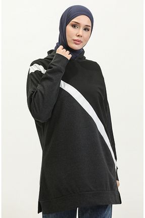 سوئیشرت حجاب مشکی زنانه پنبه ای sefamerve - کد 836067722