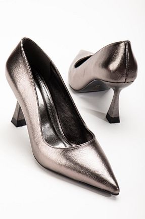 کفش استایلیتو طلائی پاشنه نازک SUİNS SHOES - کد 836217616