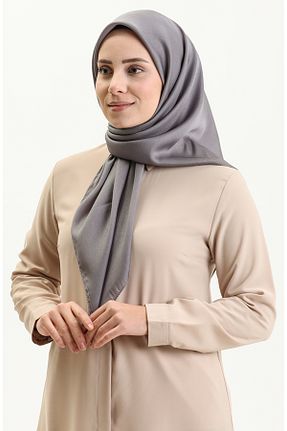 روسری طوسی پلی استر sefamerve - کد 845922449