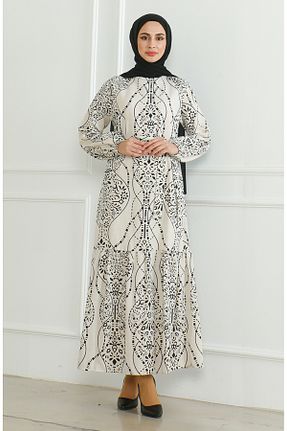 لباس حجاب بژ زنانه Relaxed sefamerve - کد 854668567