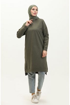 تونیک حجاب سبز زنانه بافتنی sefamerve - کد 834610278