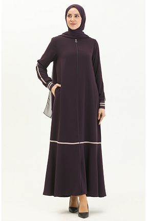 کلاه و ابایا بنفش زنانه بافتنی sefamerve - کد 833374206
