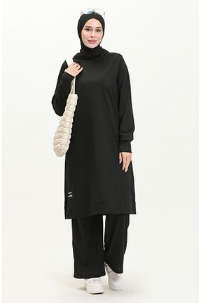ست بالاتنه و پائین تنه حجاب مشکی زنانه Relaxed sefamerve - کد 834609408