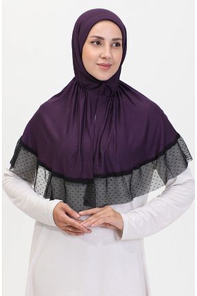 روسری بنفش 100 x 100 sefamerve - کد 841904656