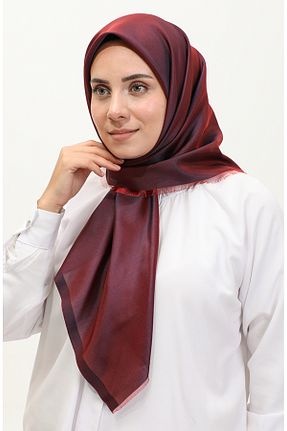 روسری زرشکی پلی استر sefamerve - کد 837975968