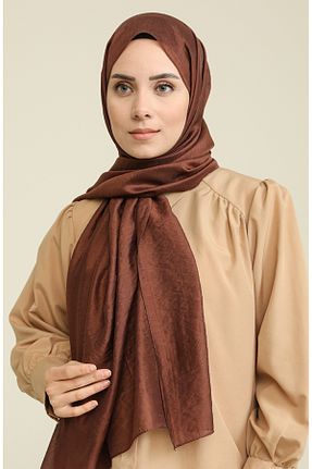 روسری قهوه ای 70 * 180 sefamerve - کد 848436445