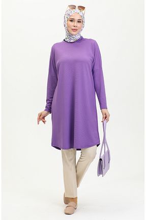 تونیک حجاب بنفش زنانه پلی استر sefamerve - کد 841227290