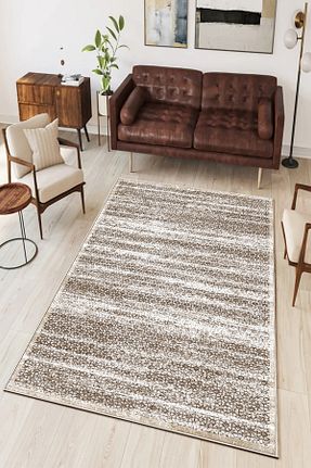 فرش قهوه ای زیره ضد لغزش Hülya Home - کد 203175356