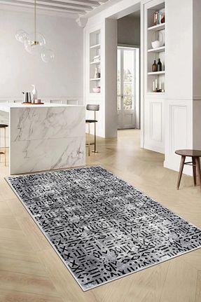 فرش طوسی زیره ضد لغزش df home - کد 786978010