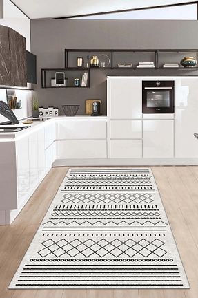 فرش آشپزخانه طوسی پلی استر Hülya Home - کد 897735394