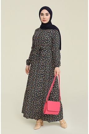 لباس حجاب سرمه ای زنانه رگولار sefamerve - کد 833291197