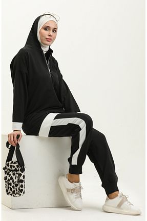 شلوار کرمگن مشکی زنانه رگولار sefamerve - کد 836136328