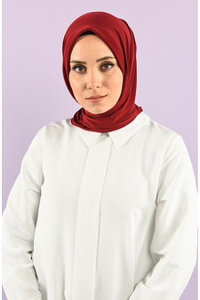 روسری زرشکی 100 x 100 sefamerve - کد 837976733