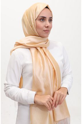 روسری بژ 70 * 180 sefamerve - کد 837976267