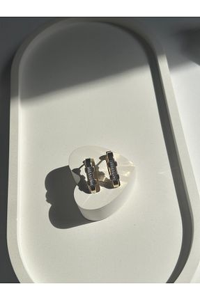 گوشواره جواهر زرد زیرکن Vink Cu - کد 930375369