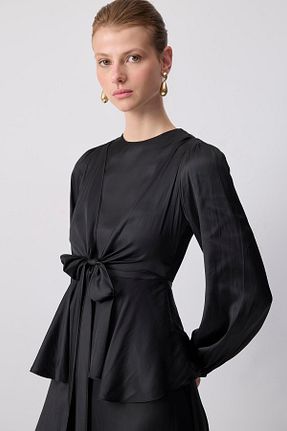 ست بالاتنه و پائین تنه حجاب مشکی زنانه نیمه فیت Touche Prive - کد 930384698