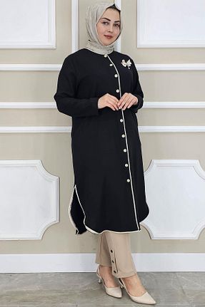 کلاه و ابایا مشکی زنانه پنبه ای PYS - کد 930414294