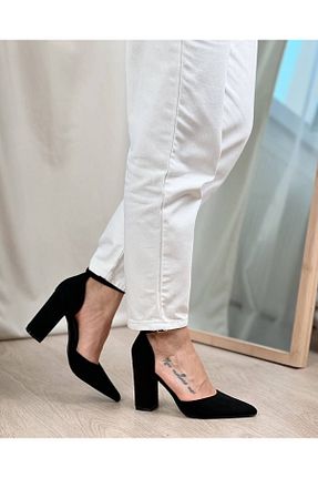 کفش پاشنه بلند کلاسیک مشکی زنانه چرم مصنوعی Shoes - کد 930461560